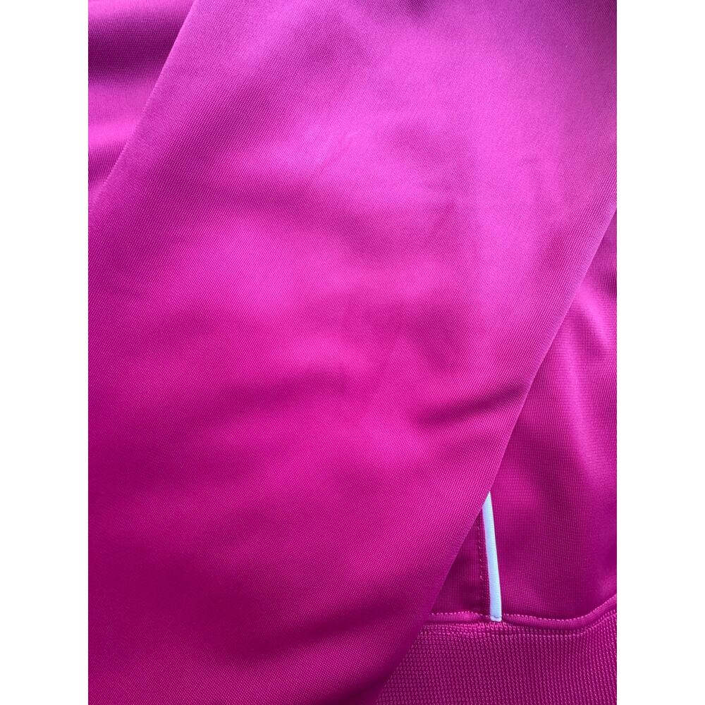 The North Face Womens L Track Jacket Pink White Piping Activewear Flaws Read - Picture 4 of 8